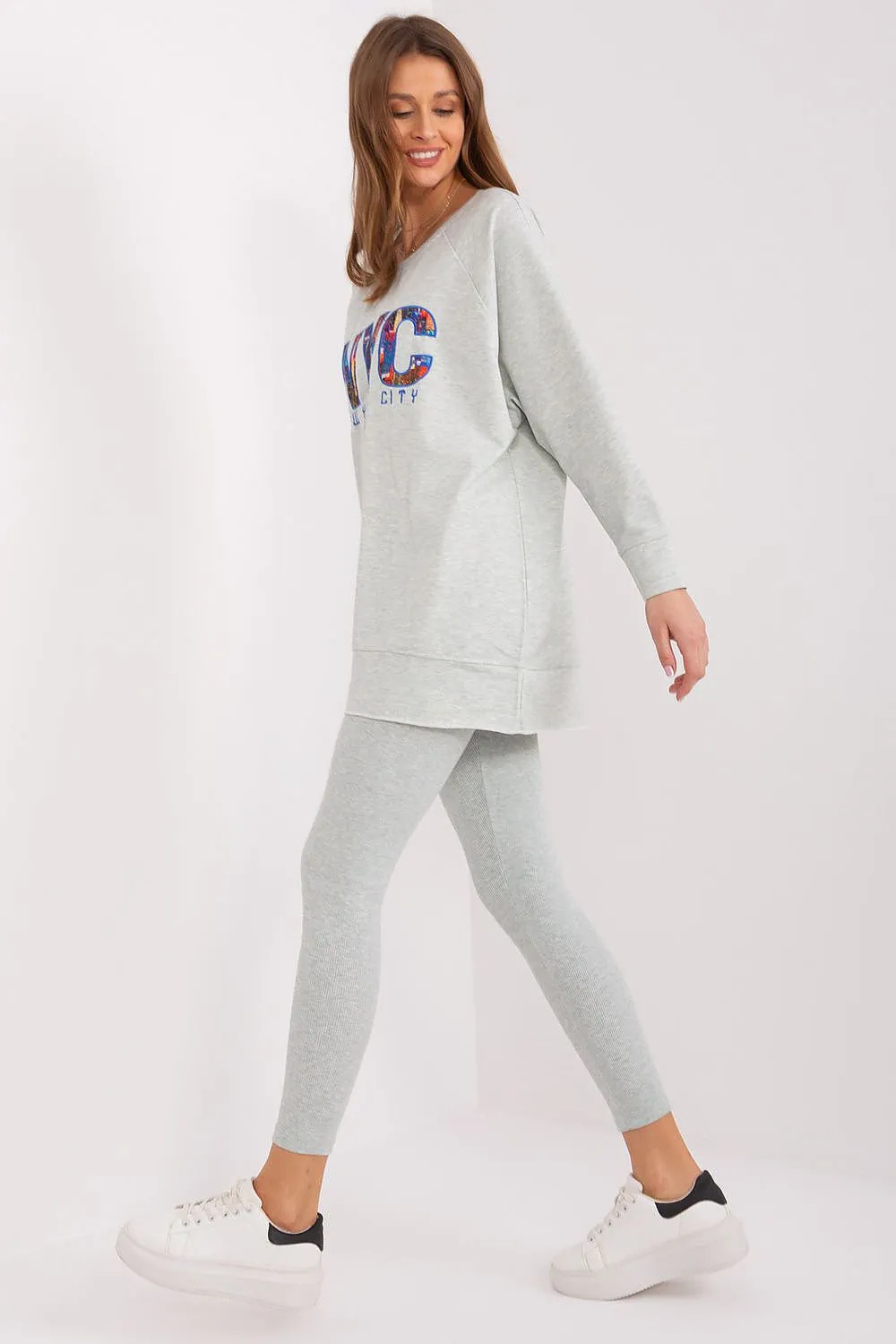 Sweatshirt and leggings casual set