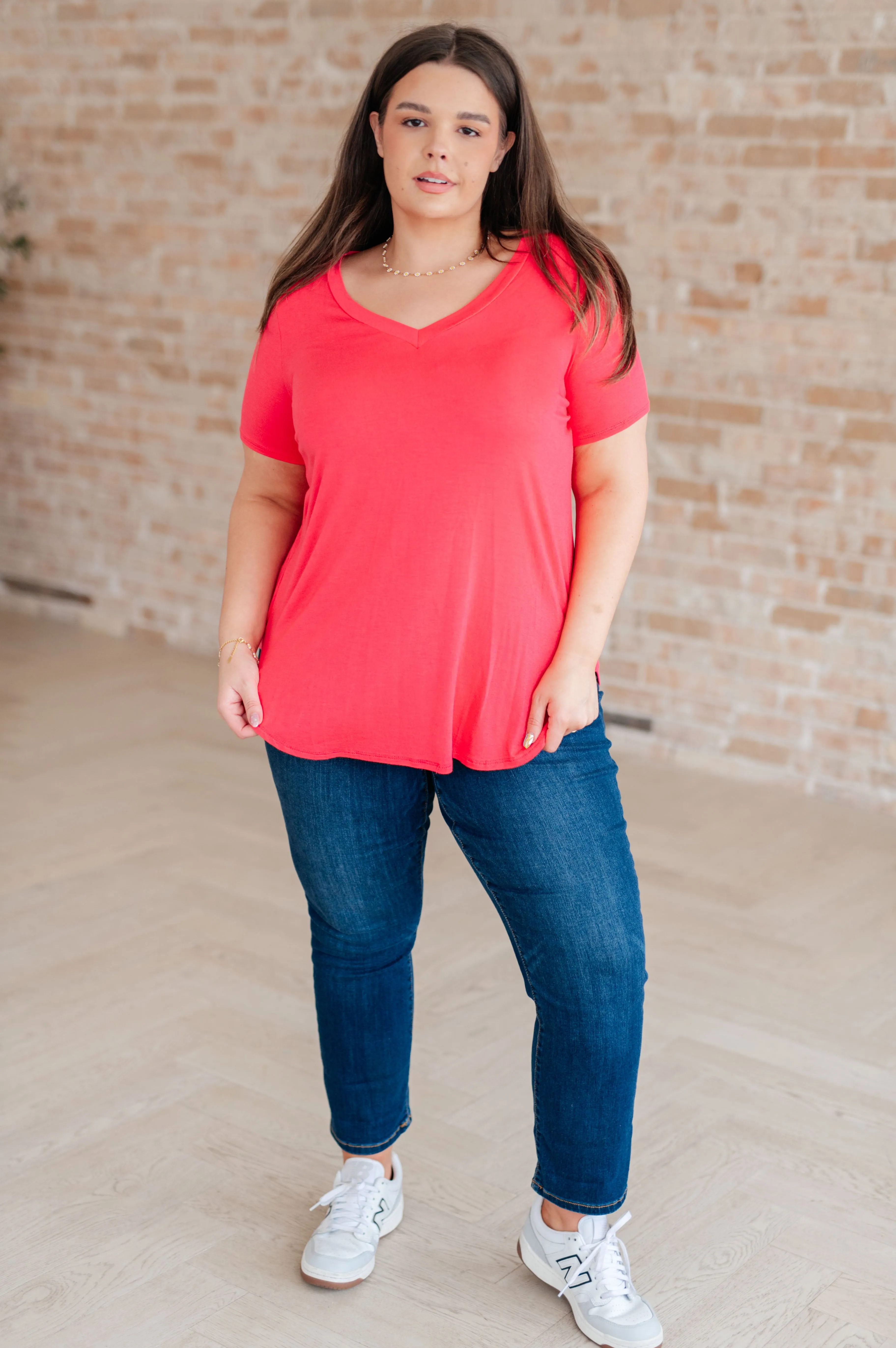 Take It Back Once More Basics Top in Watermelon