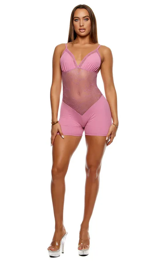 Take It Easy Lounge Lace Romper