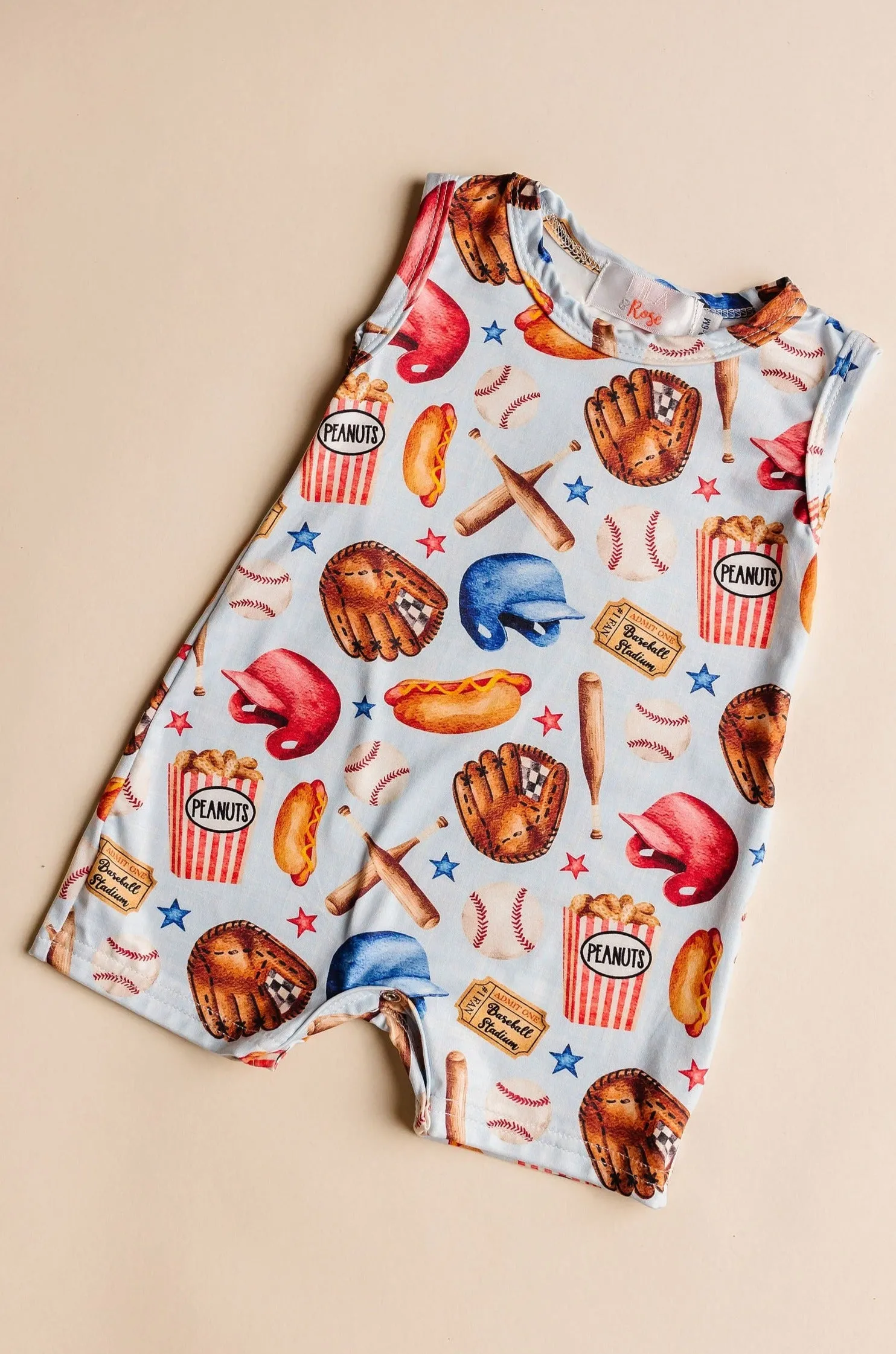 Take Me Out to the Ballgame Shorty One-Piece