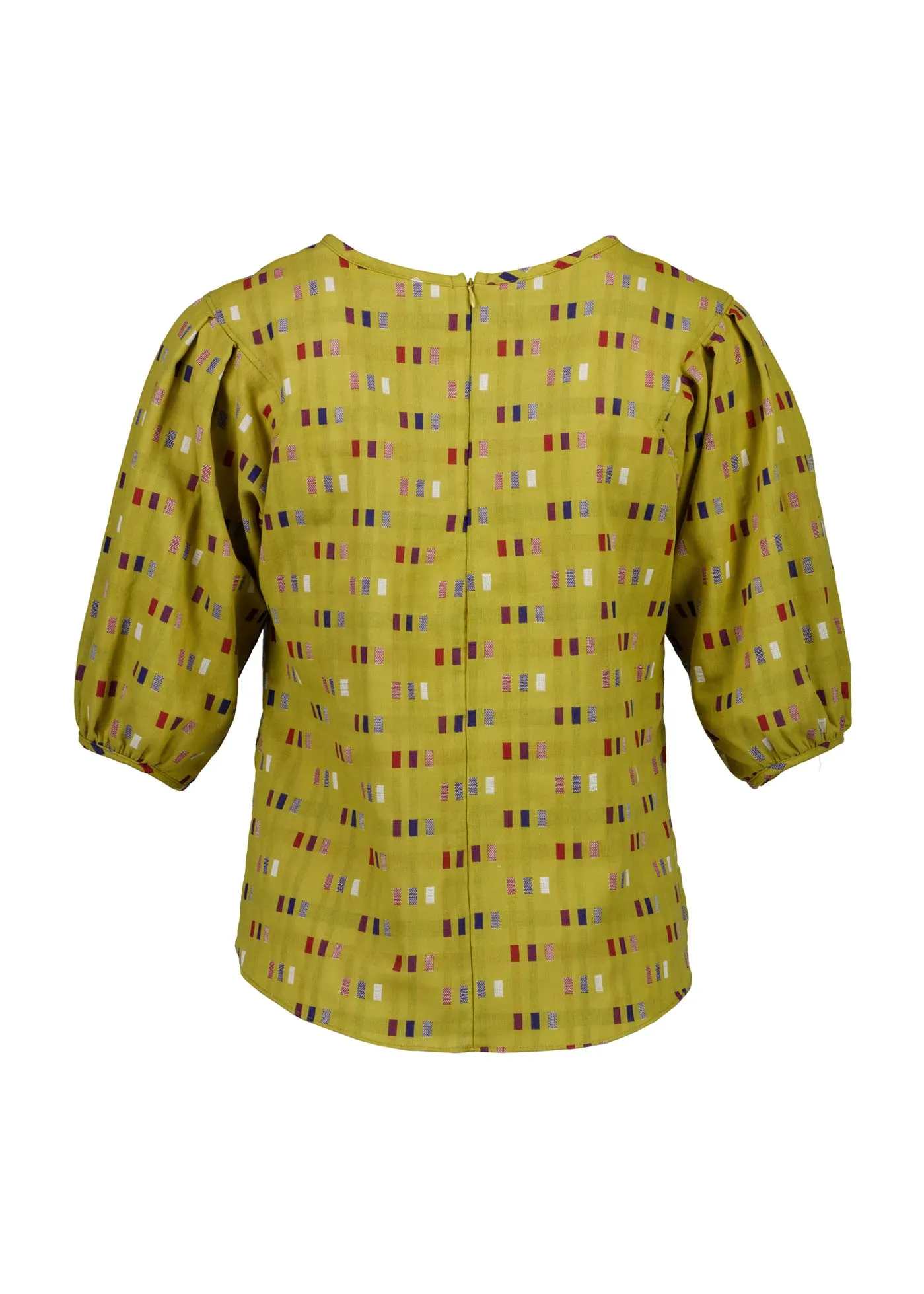 Telegraph Blouse Mustard in Woven Cotton