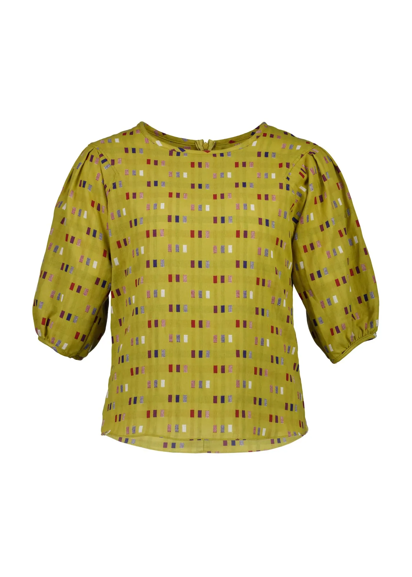 Telegraph Blouse Mustard in Woven Cotton