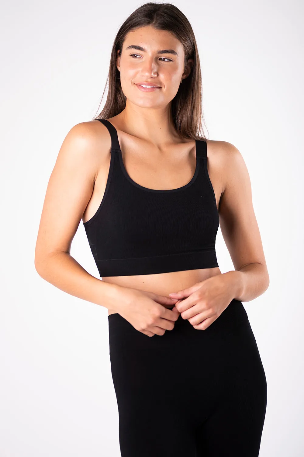 Terrera Ribbed Contour Bamboo Bralette-40690