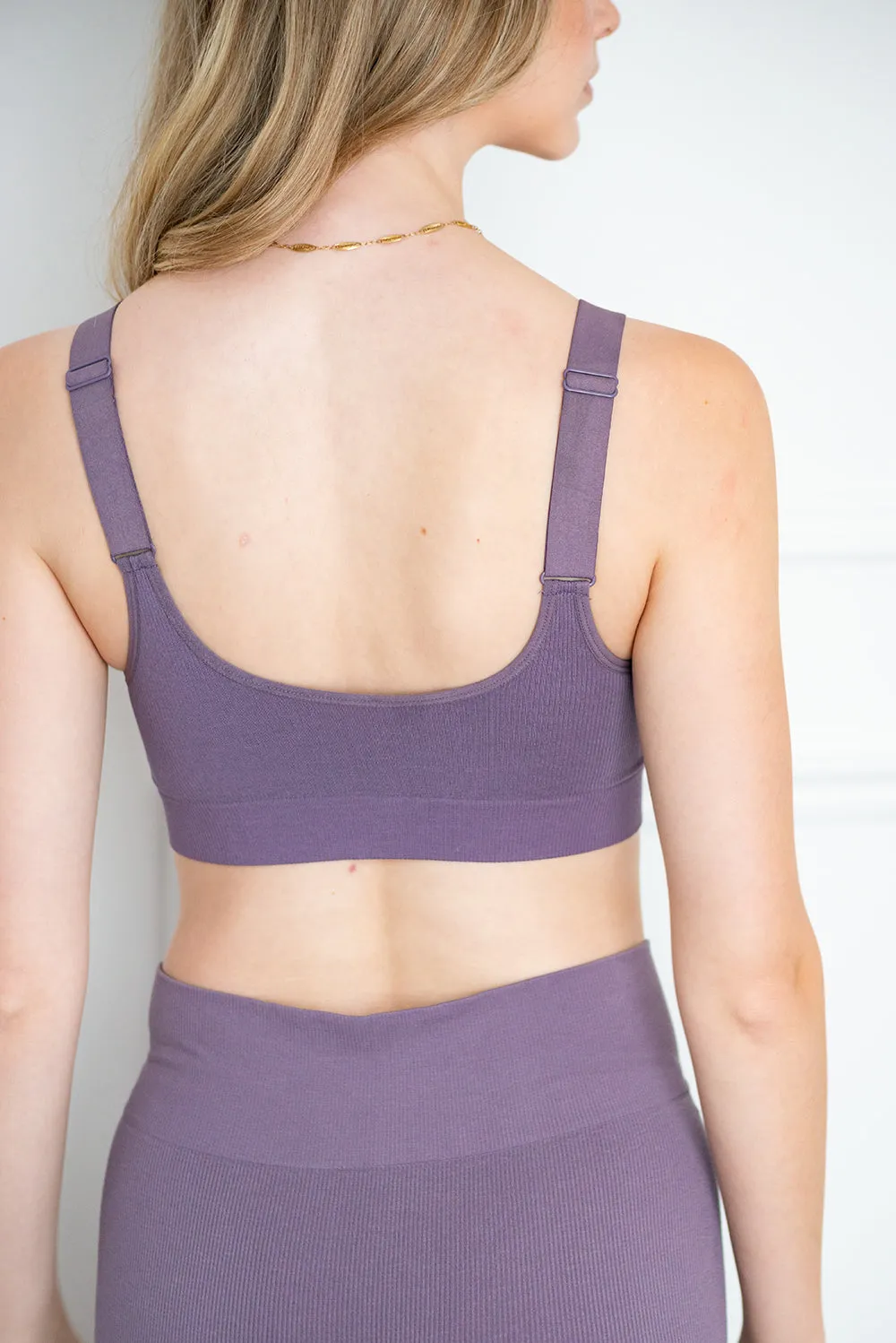 Terrera Ribbed Contour Bamboo Bralette-40690