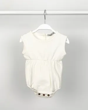 Terry Towelling Ecru Romper