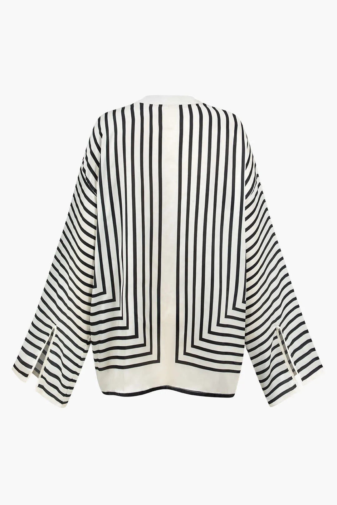 Thalia - Modern Satin Elegance Woman's Long Sleeve Shirt