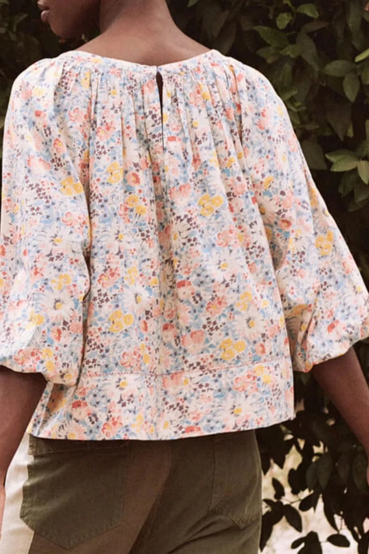 The Patio Top in Spring Bloom Floral