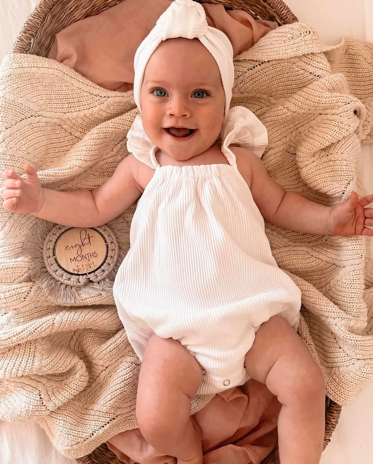Tilly Romper - Coconut Rib