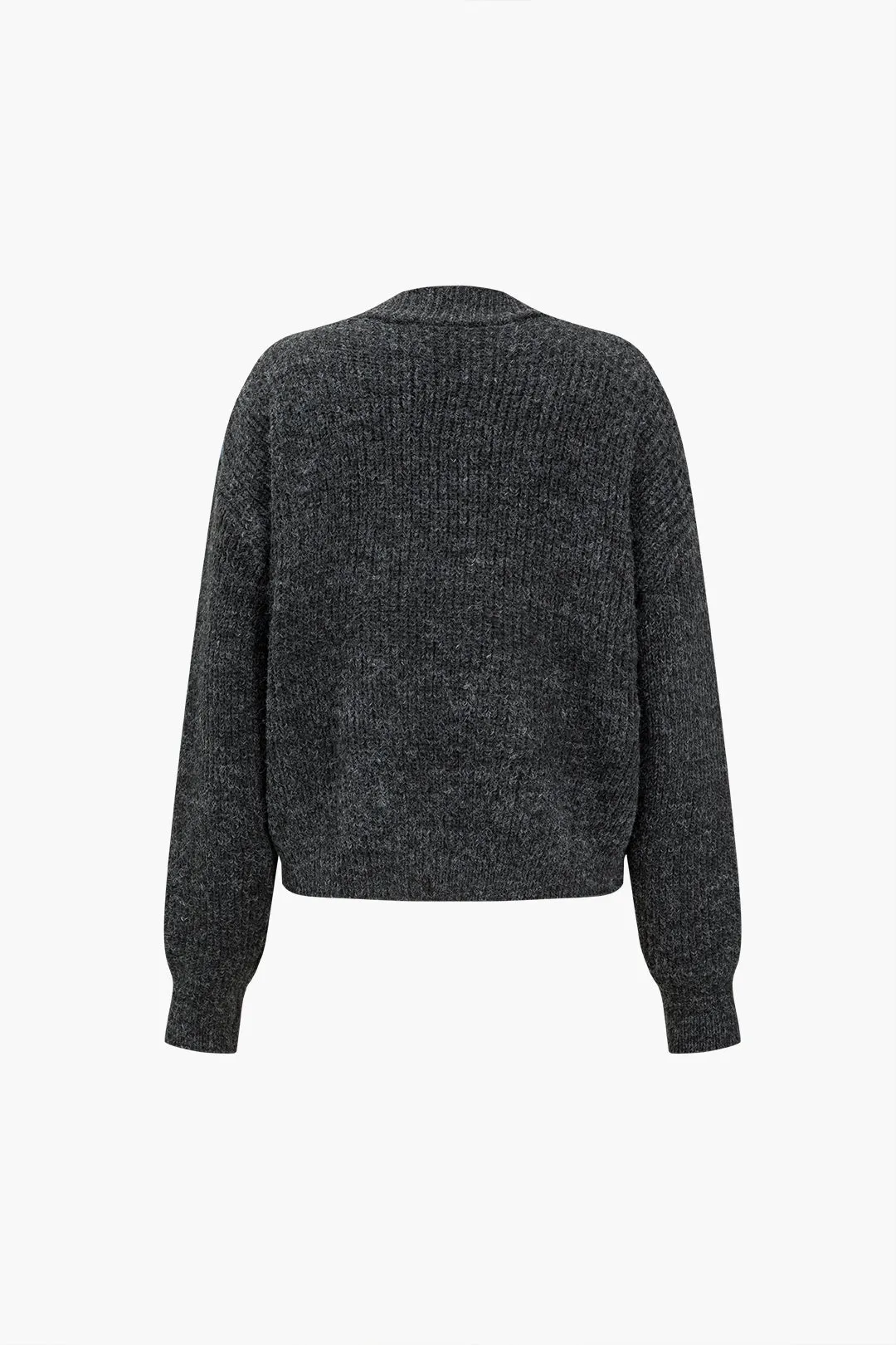 Tonya - Asymmetrical Design with Pockets Woman's Cardigan