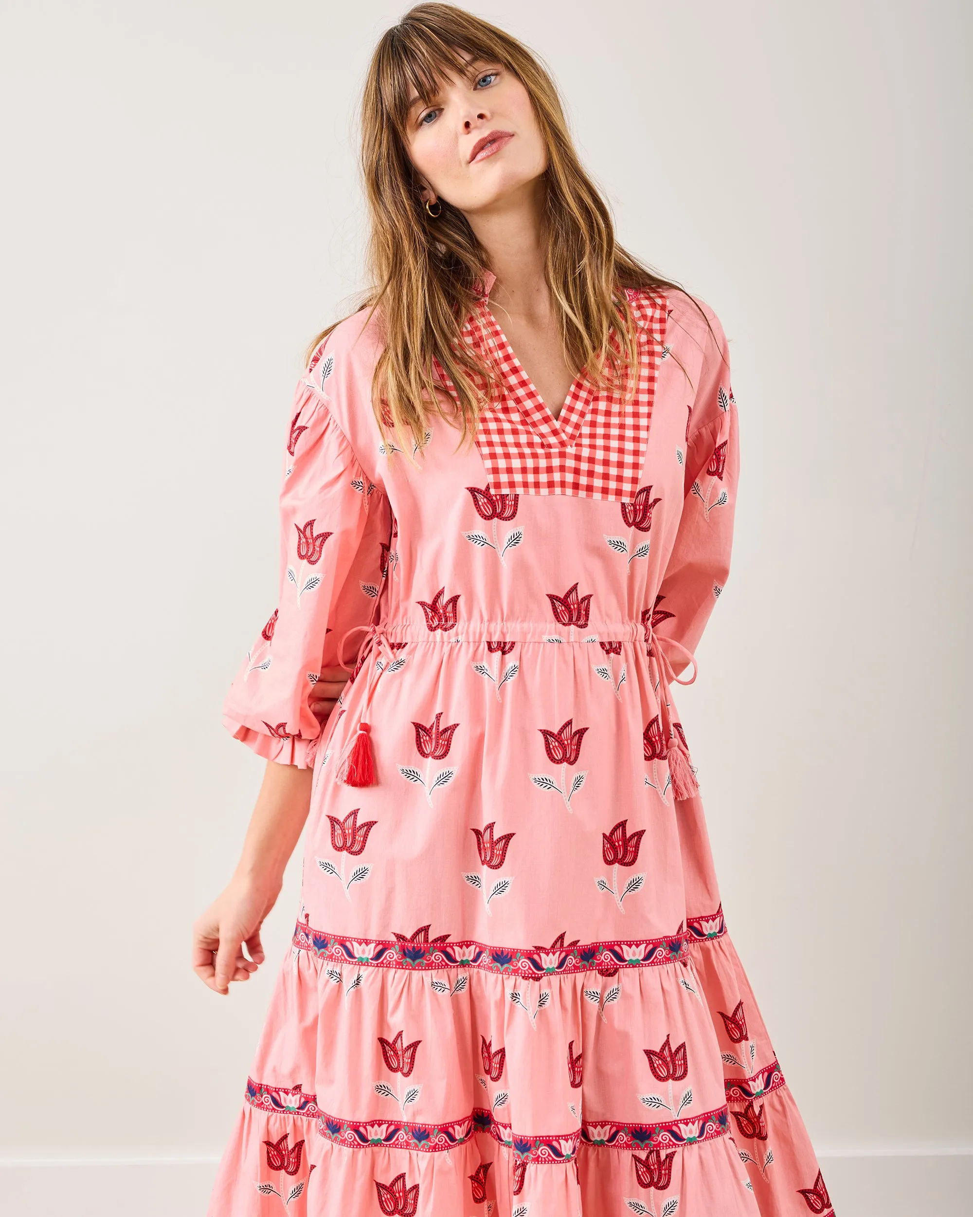 Tulip Bloom - Coconut Café Dress - French Pink