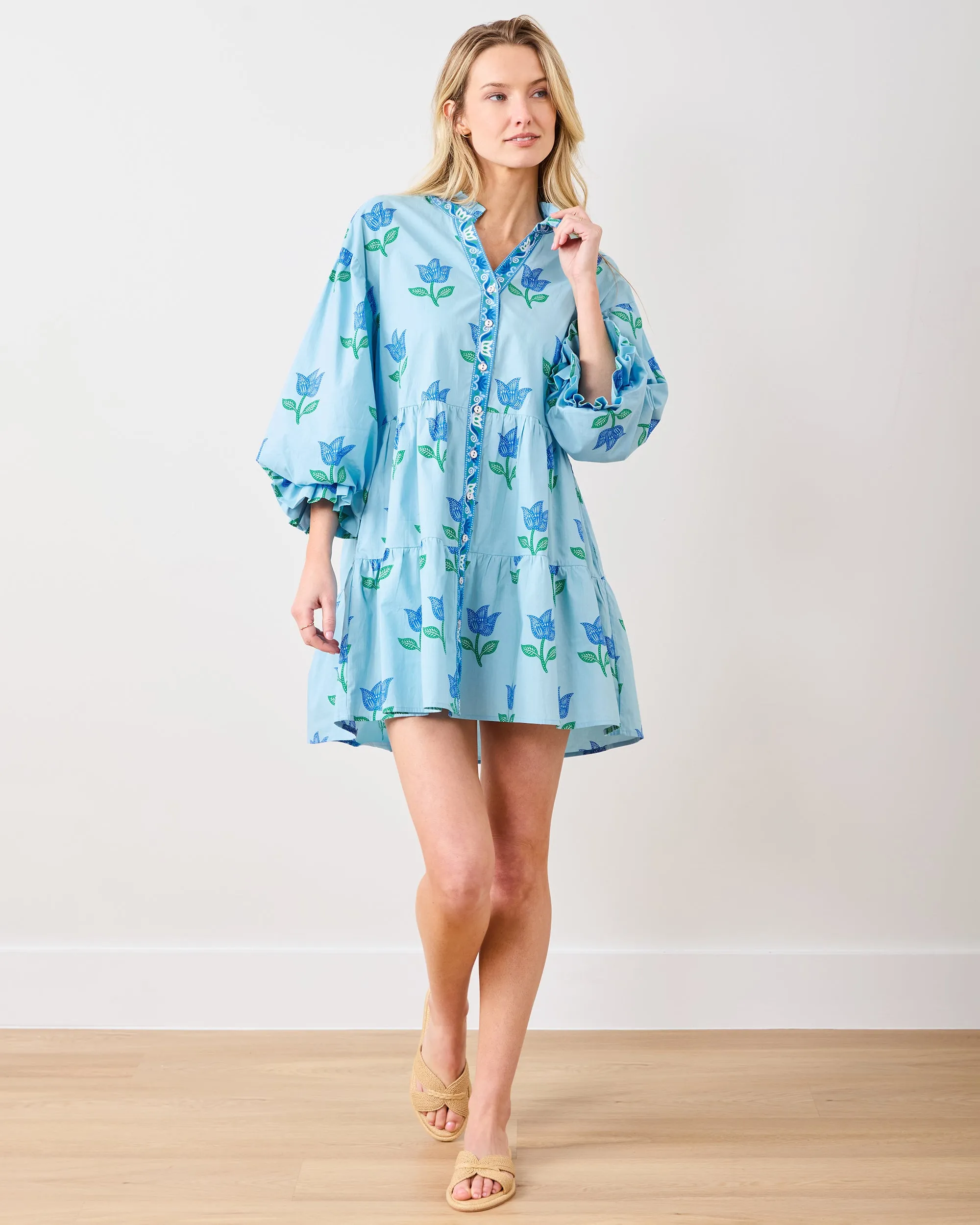 Tulip Bloom - Rosalita Dress - Oasis Sky