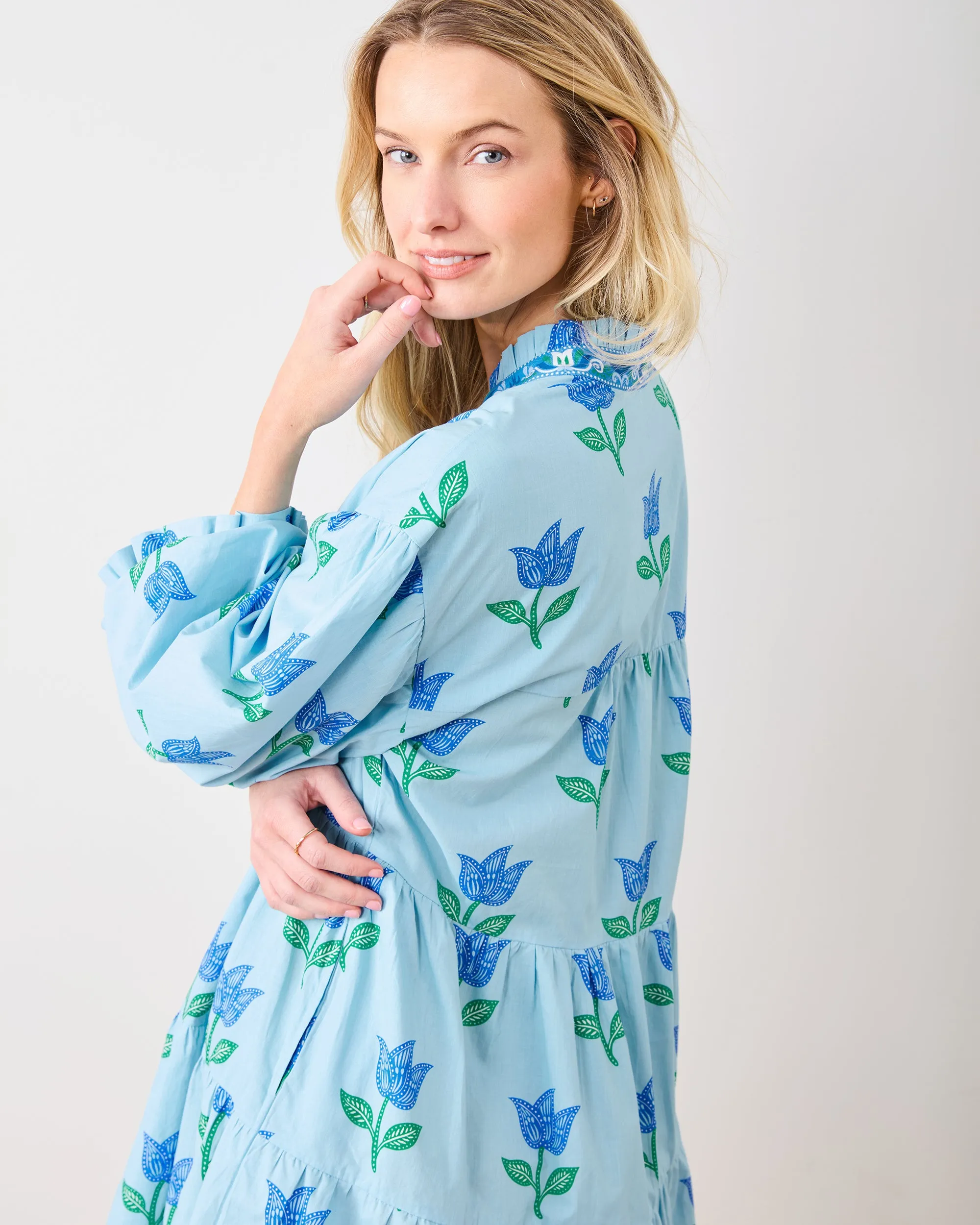 Tulip Bloom - Rosalita Dress - Oasis Sky