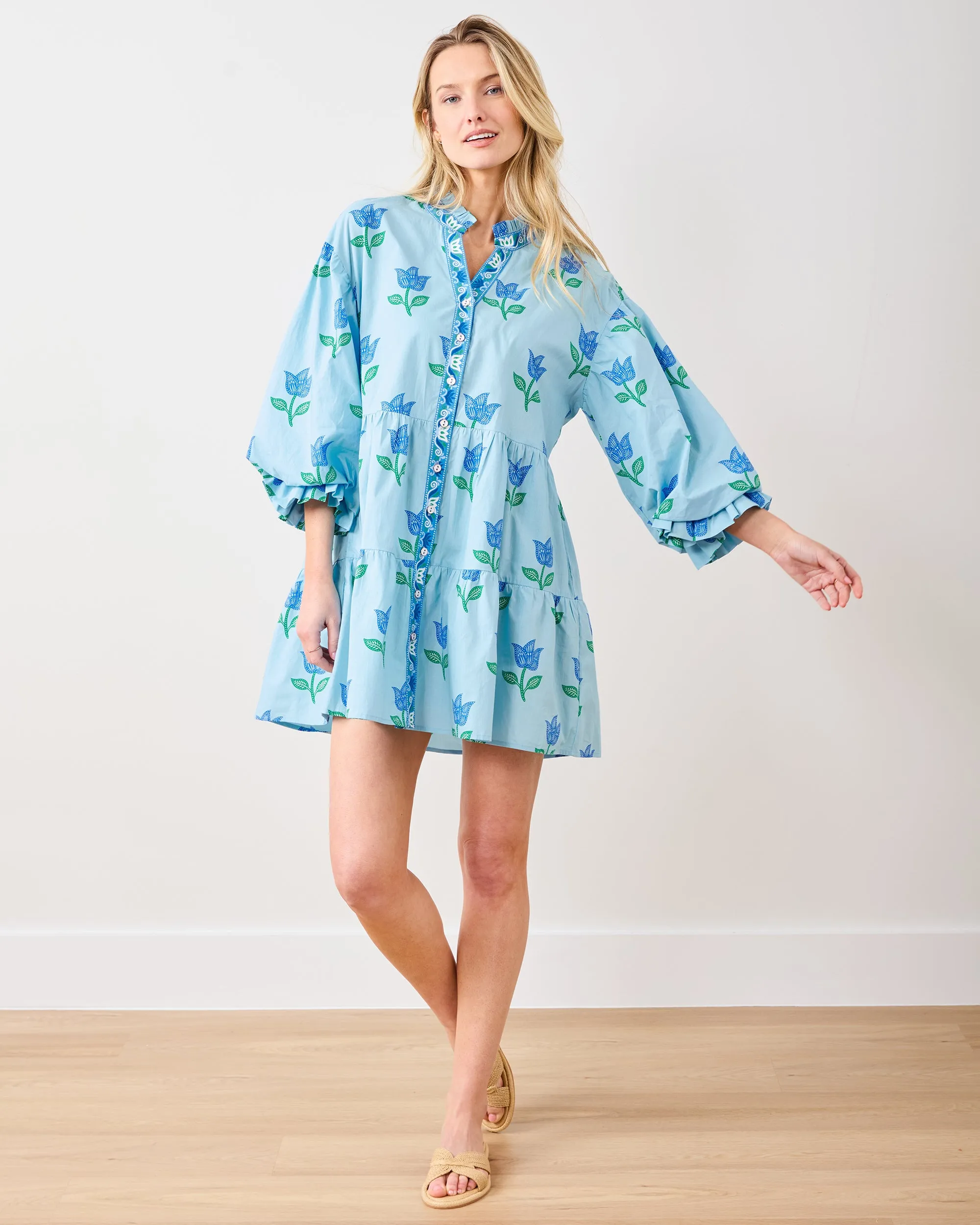 Tulip Bloom - Rosalita Dress - Oasis Sky