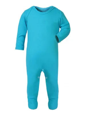 Turquoise Blue Footed Romper Sleepsuit - Everyday Collection 6-12 months