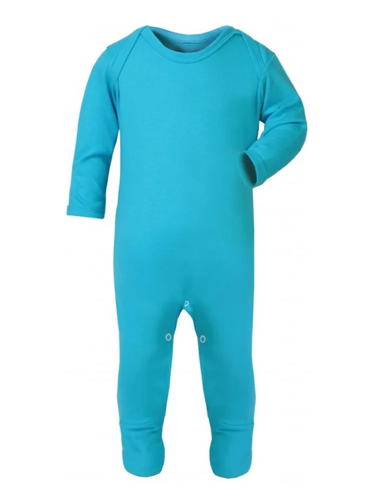 Turquoise Blue Footed Romper Sleepsuit - Everyday Collection 6-12 months