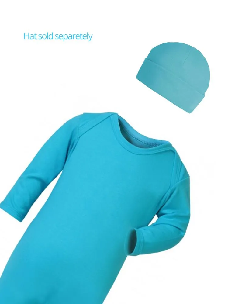 Turquoise Blue Footed Romper Sleepsuit - Everyday Collection 6-12 months