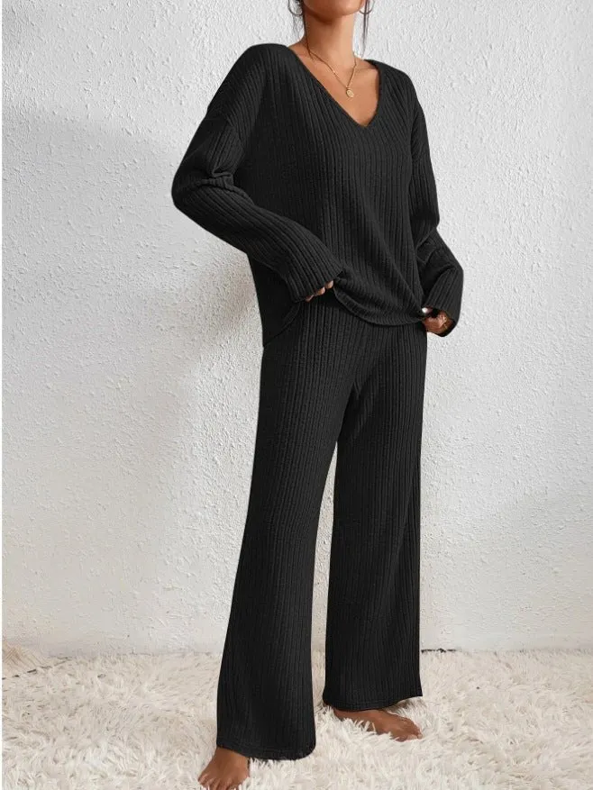 Ulyana - Relaxed Ribbed Fit Woman's Lounge Set