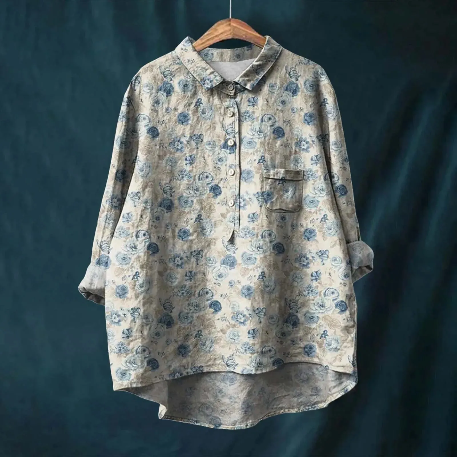 Ursula™ | Button Up Floral Blouse
