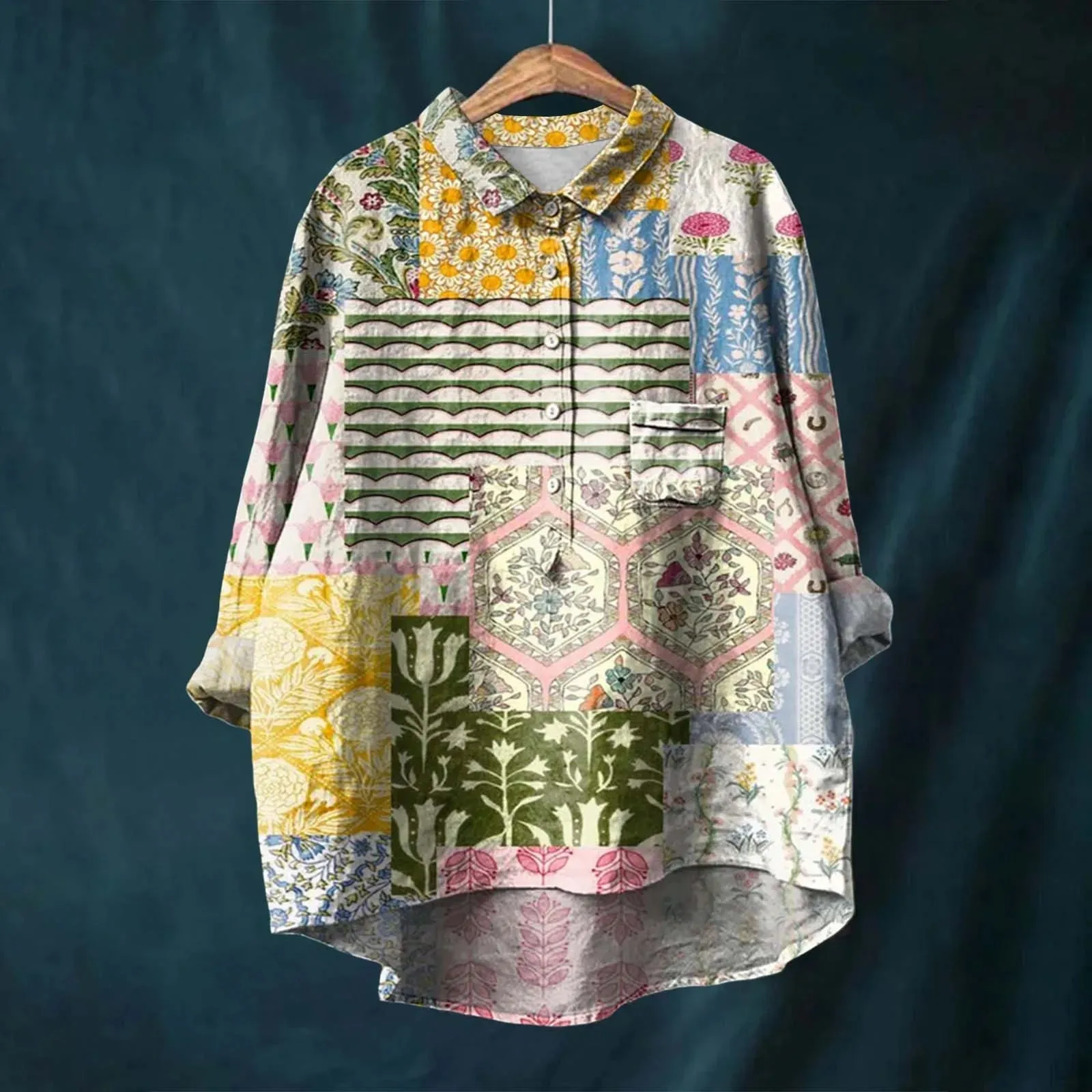 Ursula™ | Button Up Floral Blouse