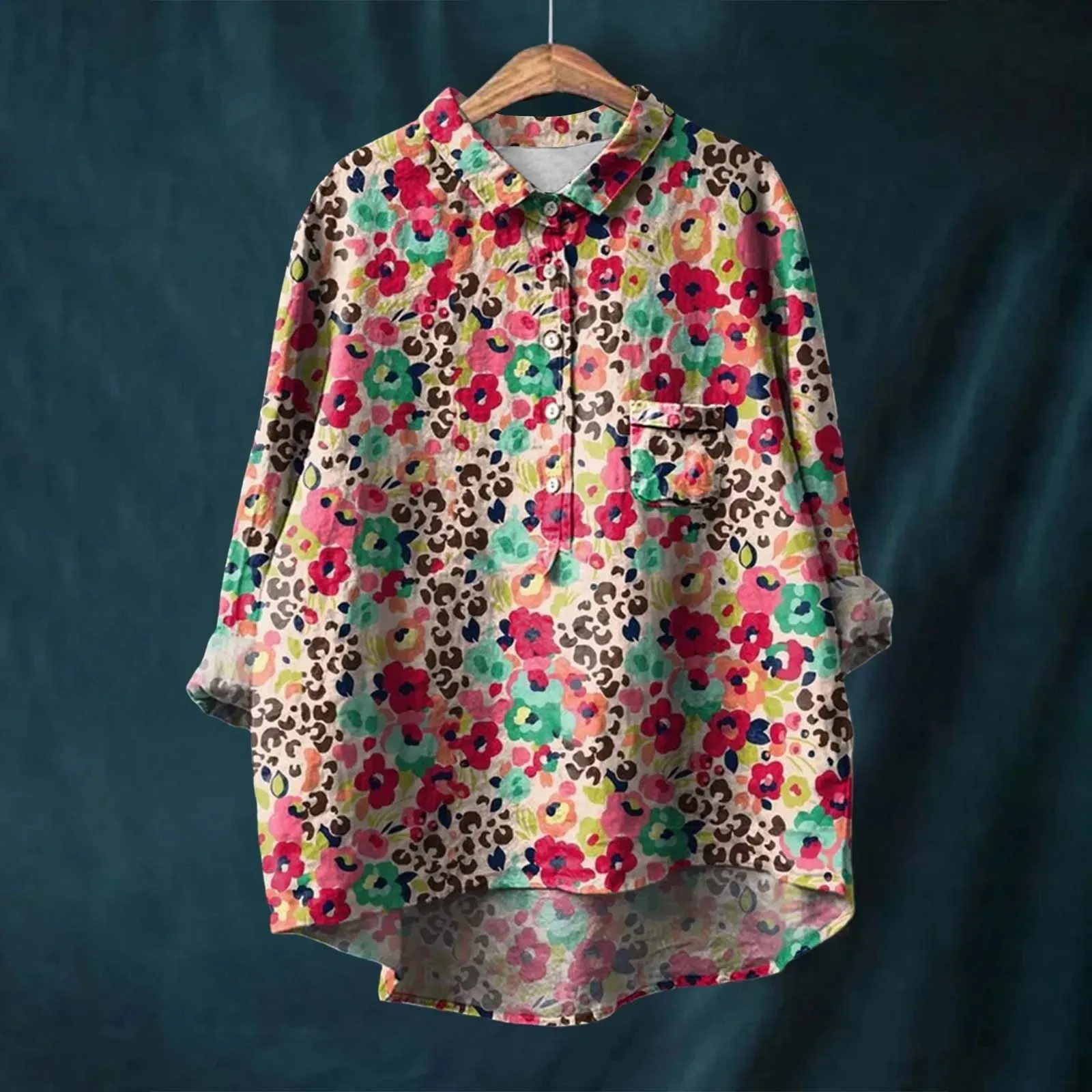 Ursula™ | Button Up Floral Blouse