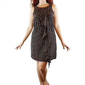 Vangelica black sleeveless dress with cute little star print size S (best fits size 10)