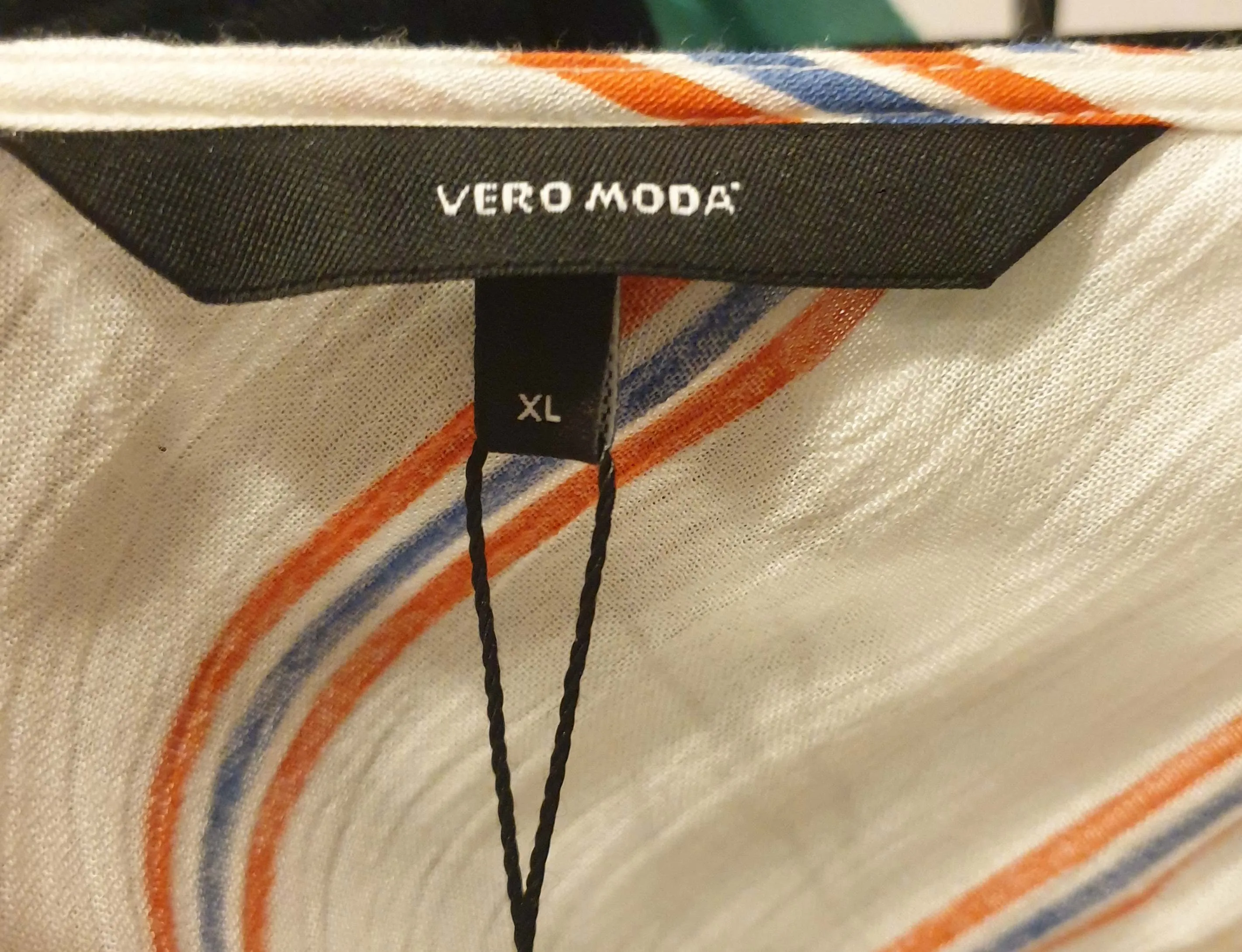 Vera Moda white striped wide leg jumpsuit size XL (tiny fit, best fits 12-small 14)