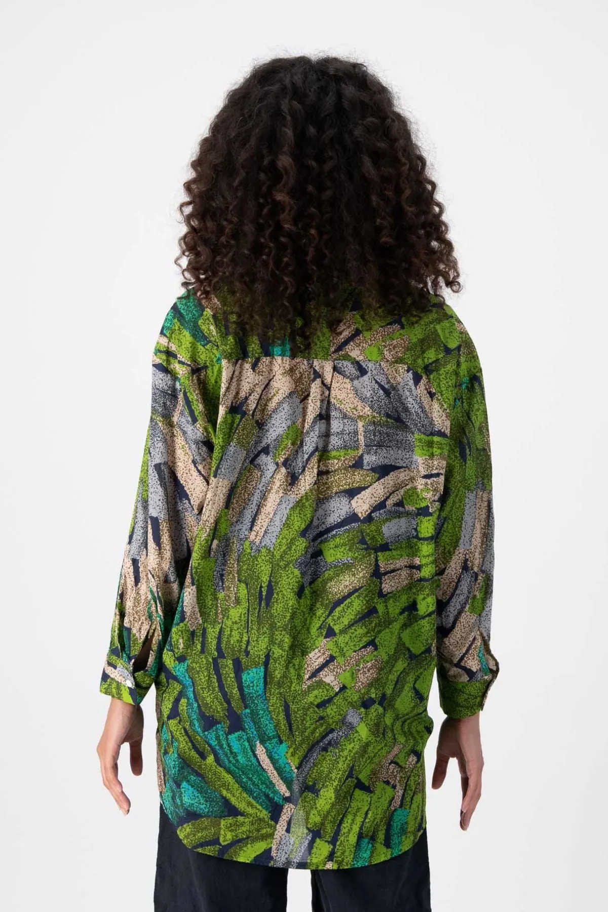 Vivant LAX Shirt Green in Cotton Voile
