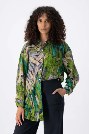 Vivant LAX Shirt Green in Cotton Voile