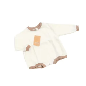Waffle Romper - Buttercream