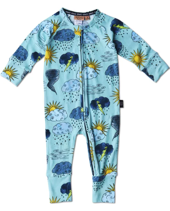 Weather Report Organic LS Zip Romper