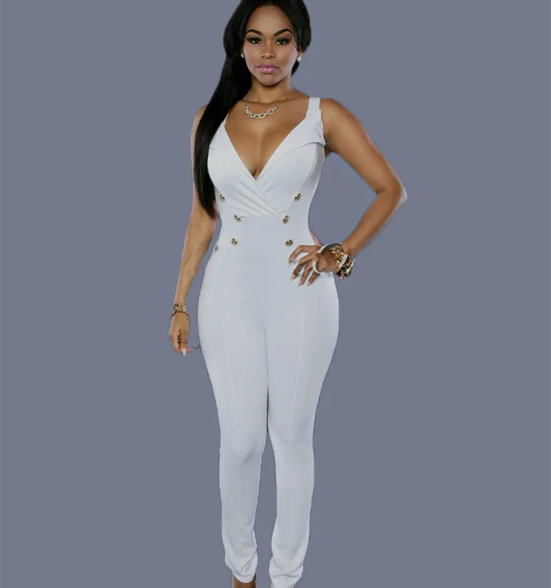White Black Summer Style Rompers Womens Jumpsuit Sexy Back Zipper Sleeveless Choker Neck Bandage women Jumpsuits XD548