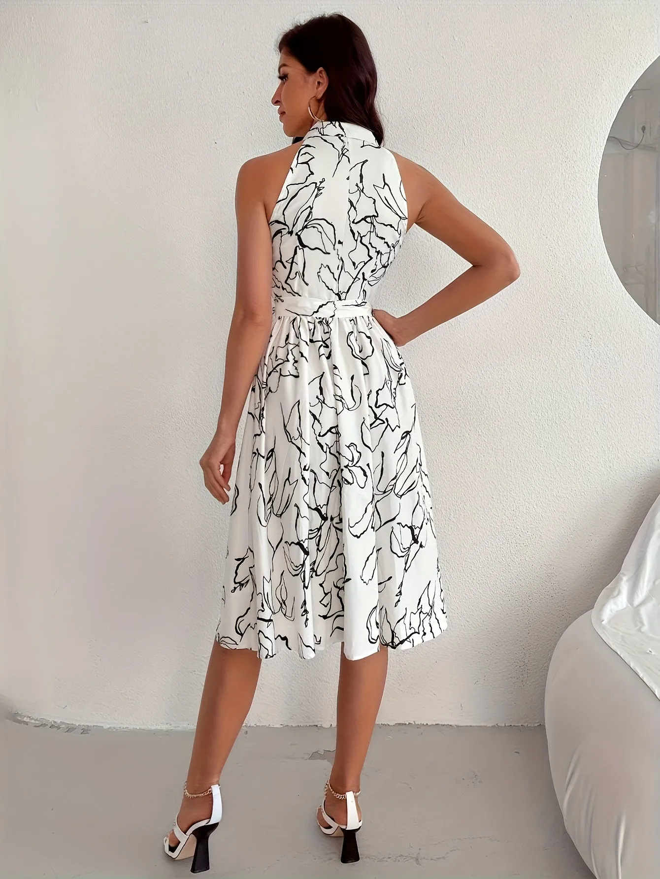 White Shirt Wrap Dress
