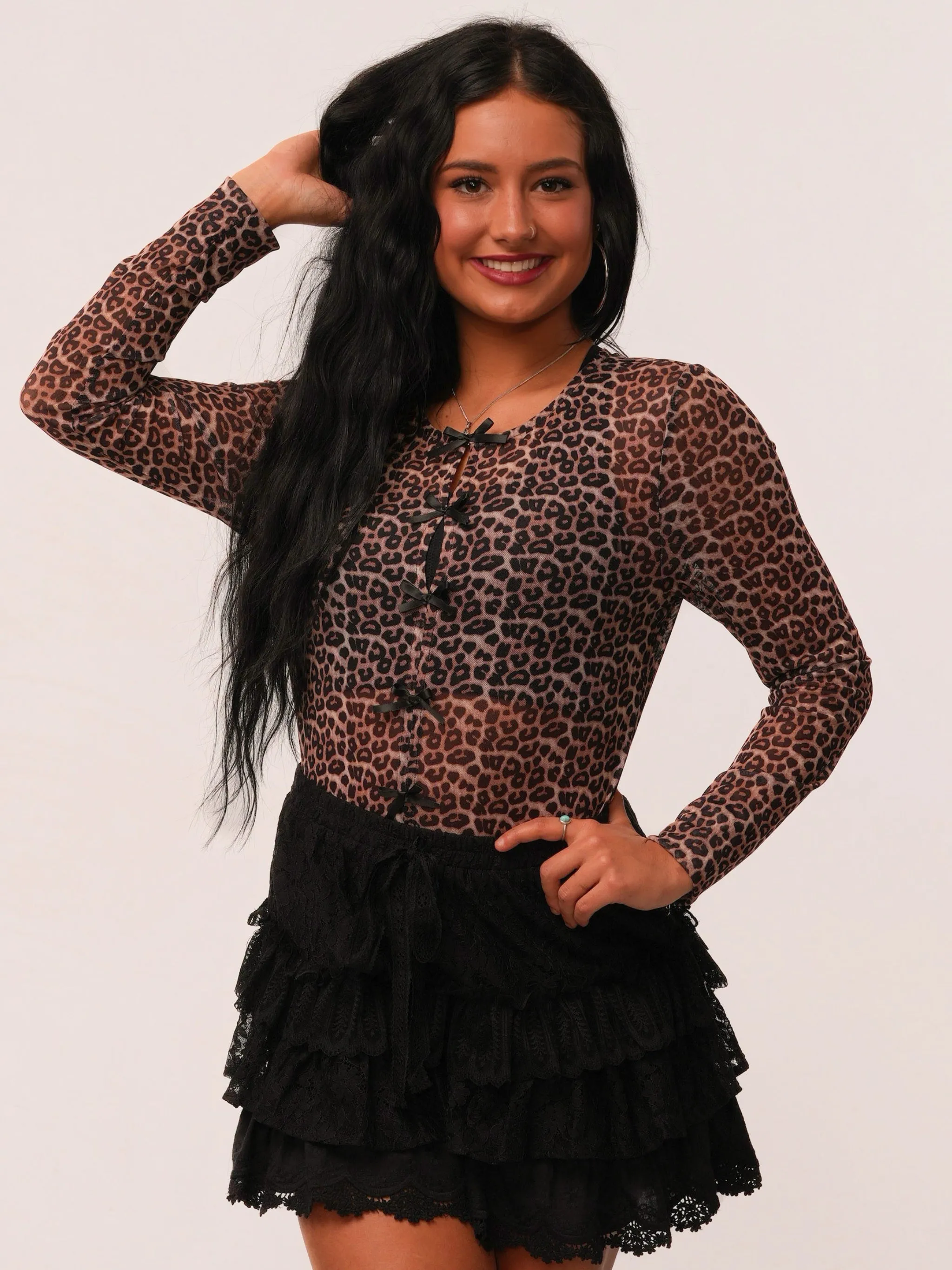 Wild at Heart Mesh Top