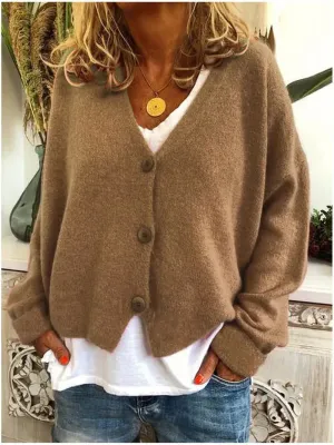 Women Cardigan Short Sweater