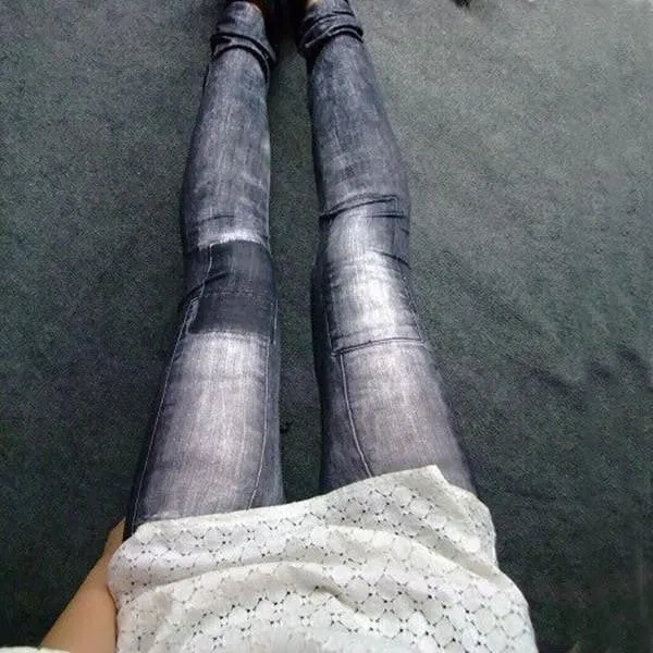 Women Skinny Denim Stretch Jeggings Trousers Jeans Pants Leggings 2 Colours