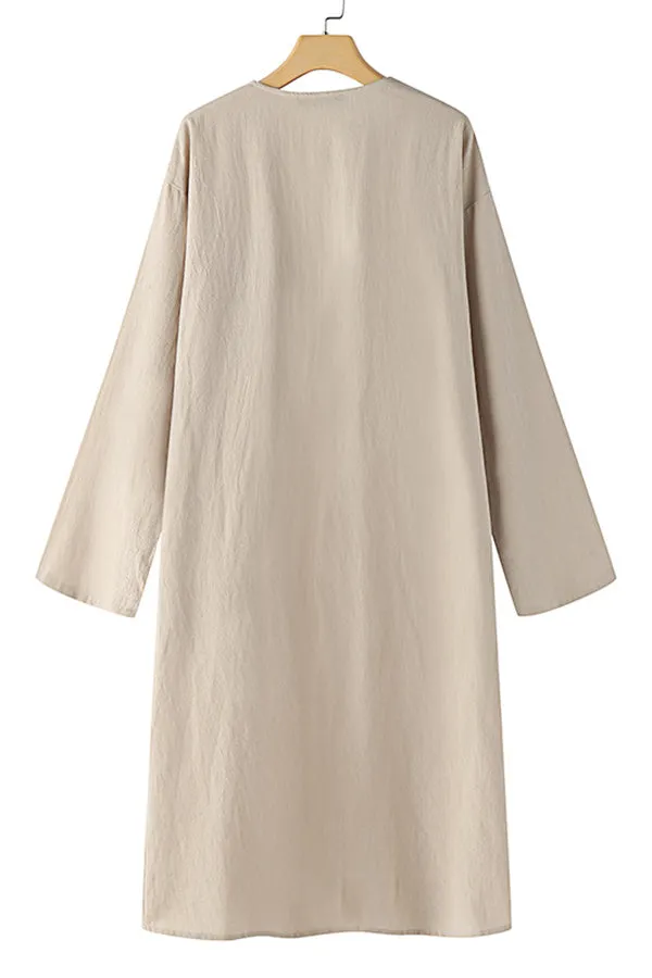 Women's Loose V-neck Trench Coat