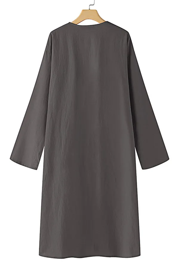 Women's Loose V-neck Trench Coat