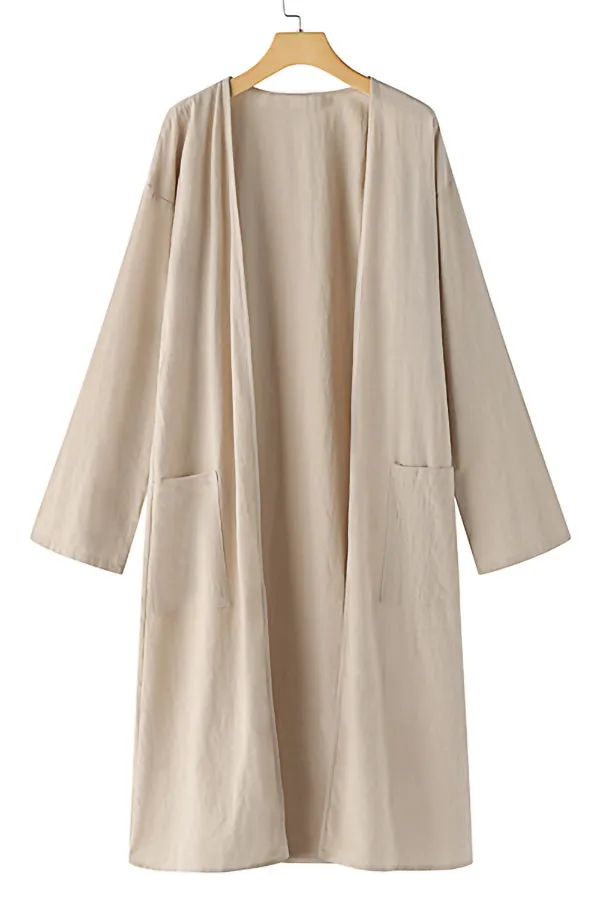 Women's Loose V-neck Trench Coat
