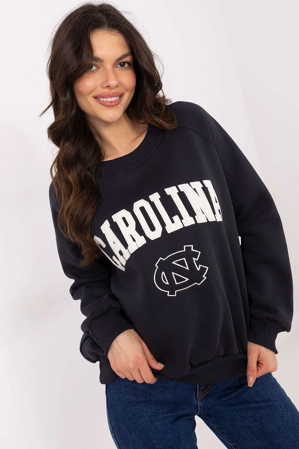 Women's round neck casual sweatshirt