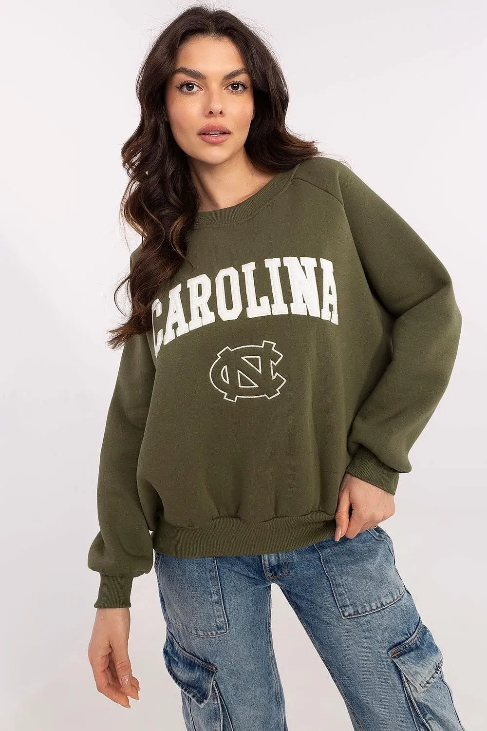 Women's round neck casual sweatshirt