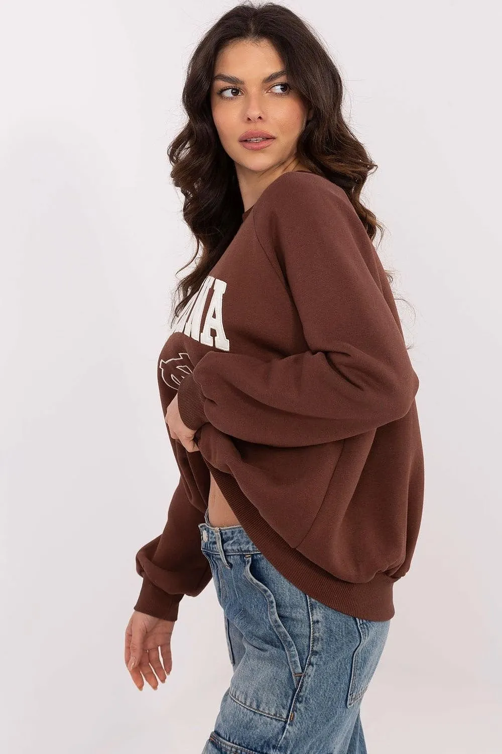 Women's round neck casual sweatshirt