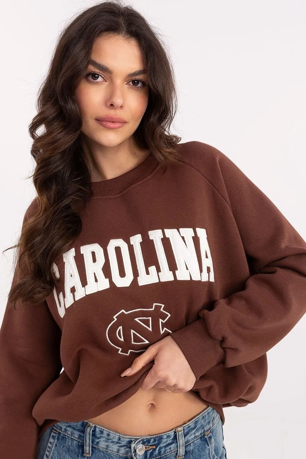 Women's round neck casual sweatshirt