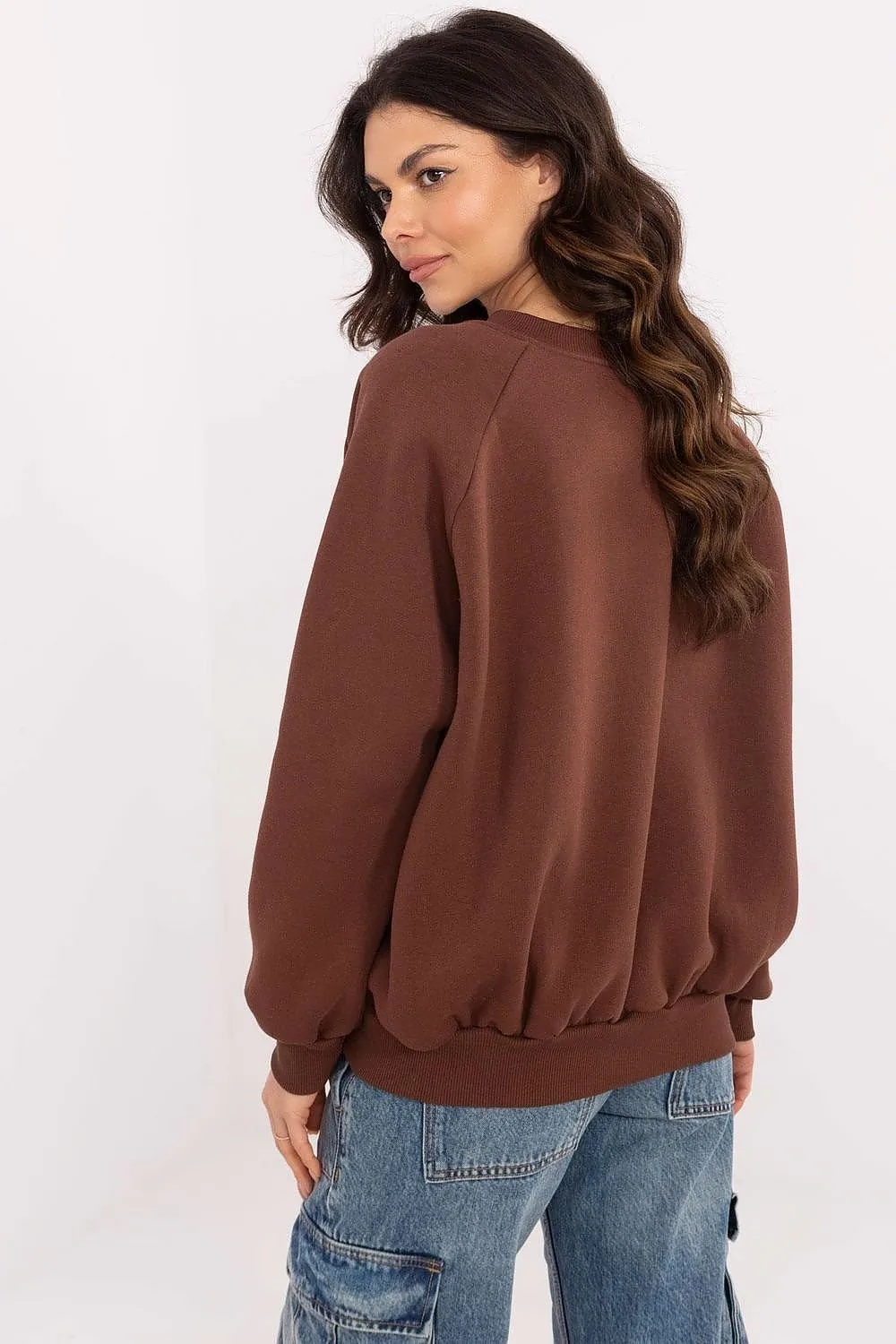 Women's round neck casual sweatshirt