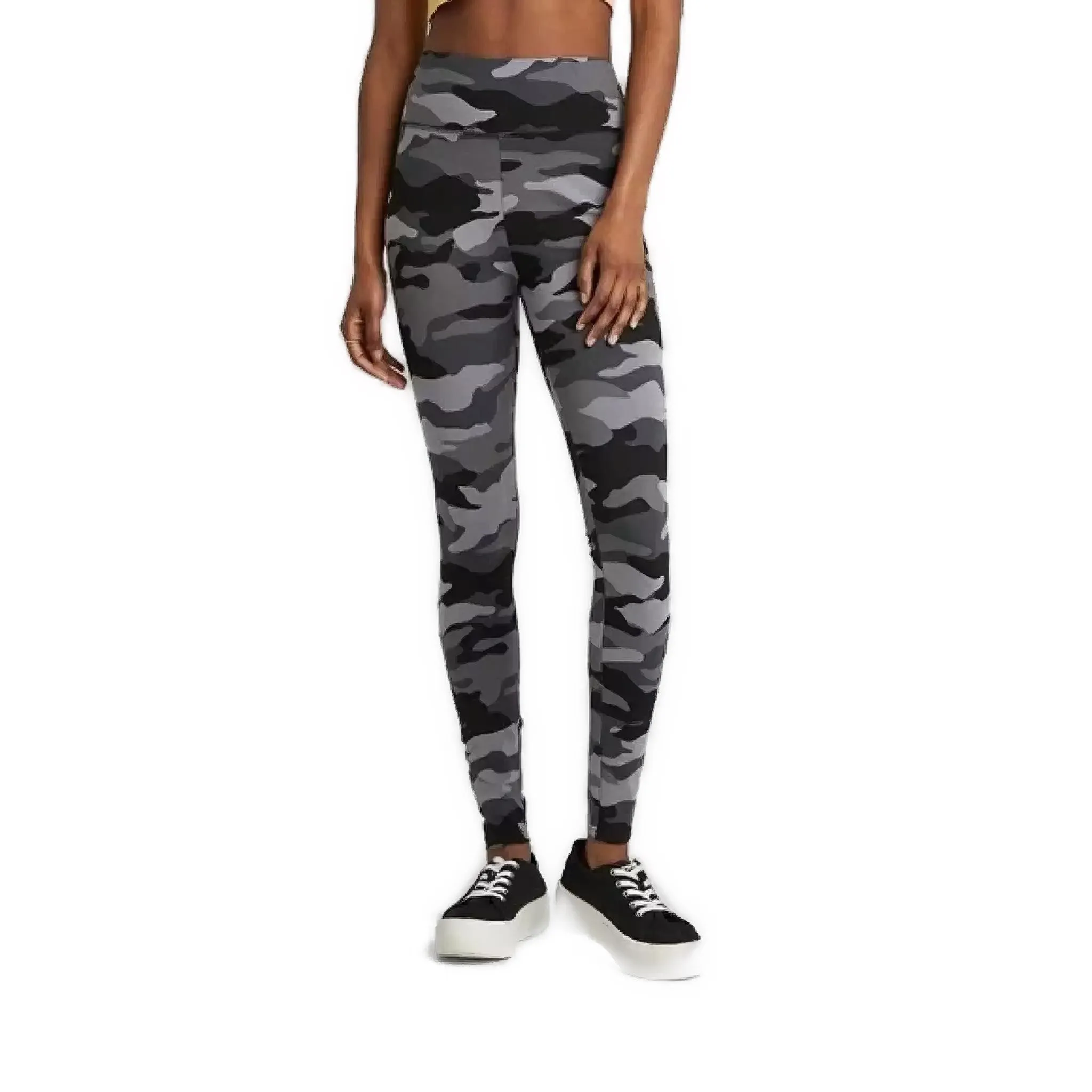 Women's Wild Fable High Waisted Grey Camo Leggings