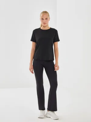 Xside Active Black Elastic Waist Women'S Leggings Pants