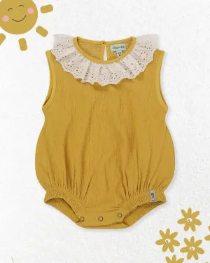 Yellow Plain Romper