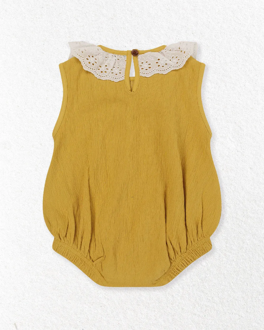 Yellow Plain Romper