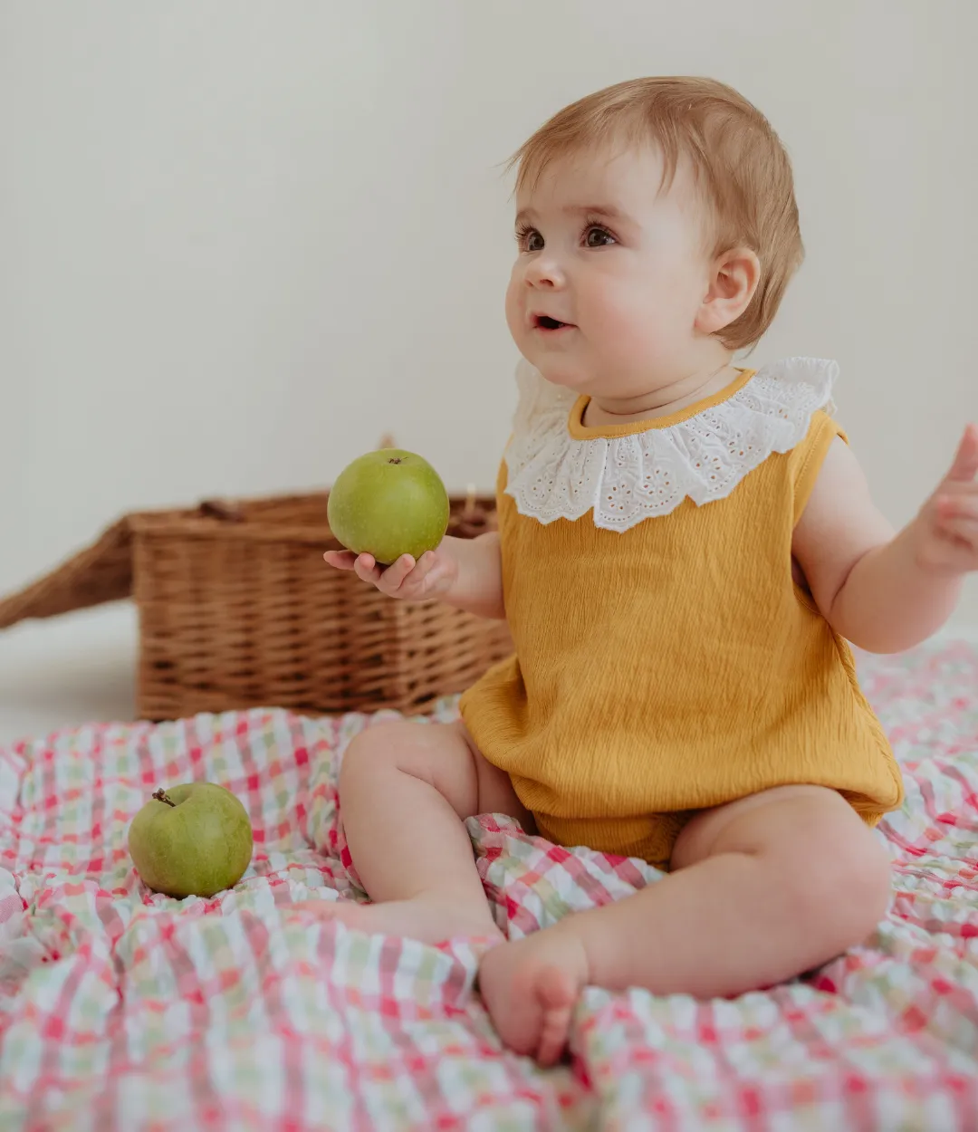 Yellow Plain Romper