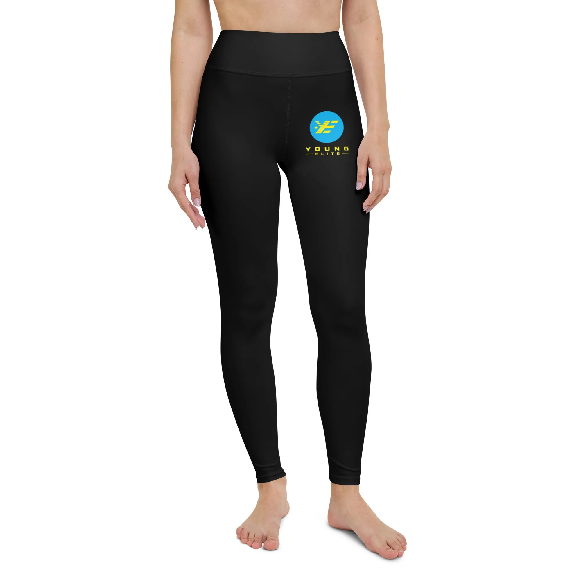 Young Elite Black Leggings Stylish Blue Design Premium Quality