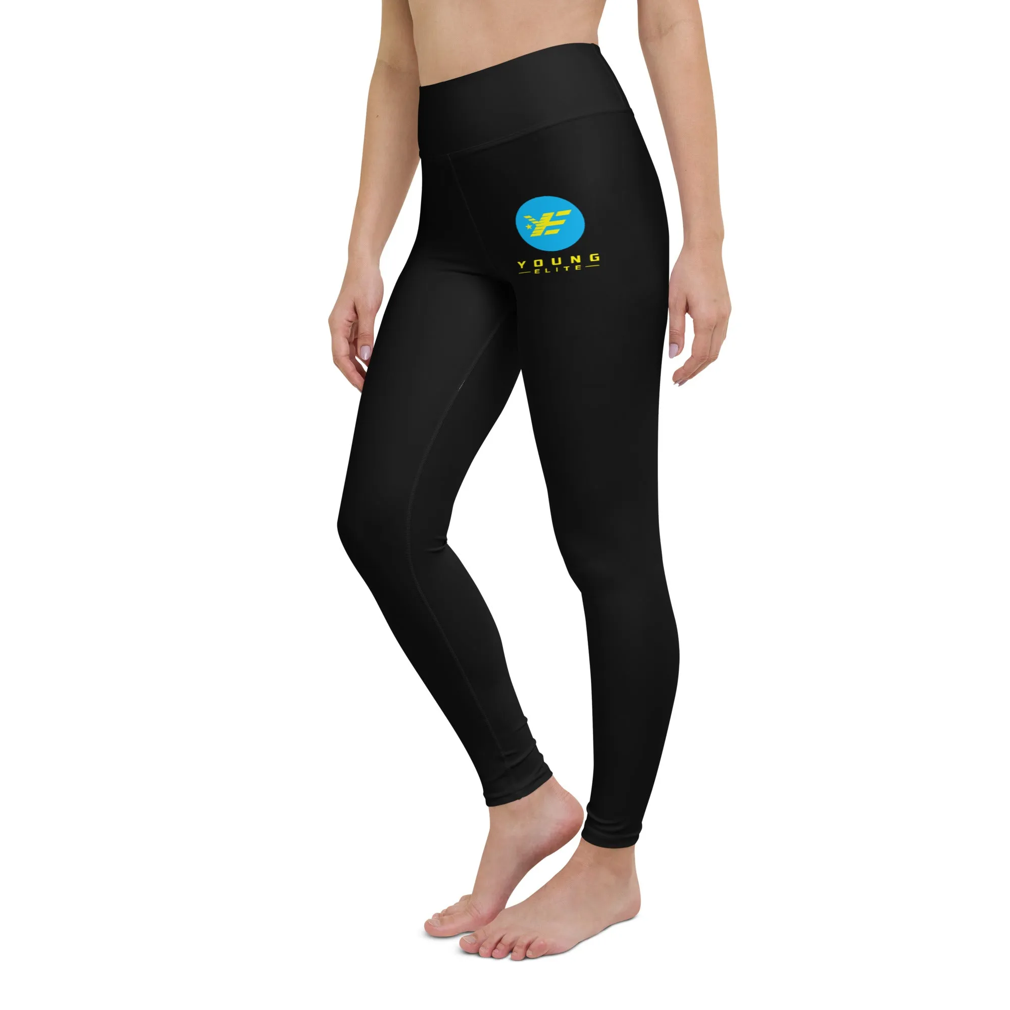 Young Elite Black Leggings Stylish Blue Design Premium Quality